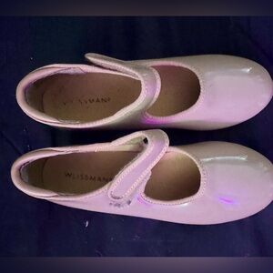 Little Girls Size 1.5 Tan Tap Shoes